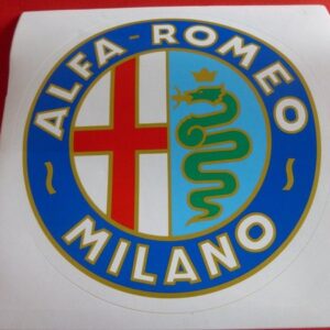 Alfa Romeo sticker "Alfa Romeo Milano emblem" 22 cm NEW
