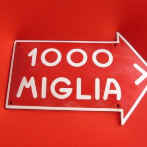 Alfa Romeo enamel sign/sign enamel "Mille Miglia" 300 x 200 mm NEW