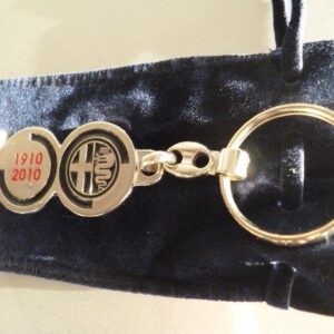 Key ring Cen't Anni - 100 years of Alfa Romeo chrome steel